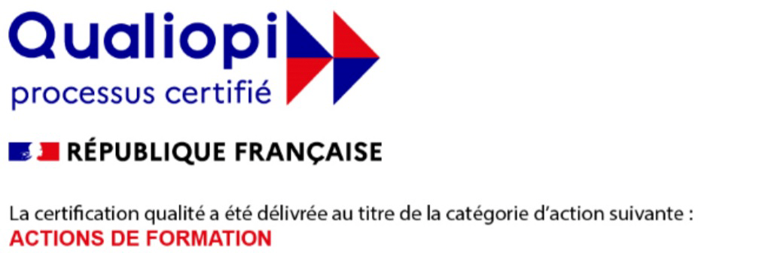 Acronis - Logotype certification Qualiopi catégorie Actions de formation